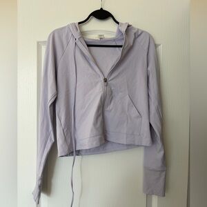 Fabletics Crop Zip-Up Hoodie